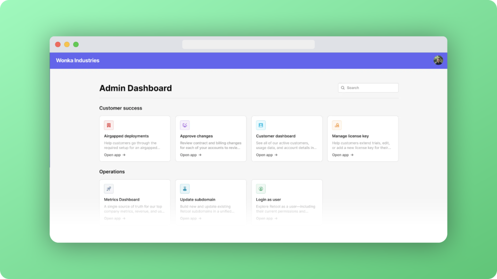 Admin Dashboard 